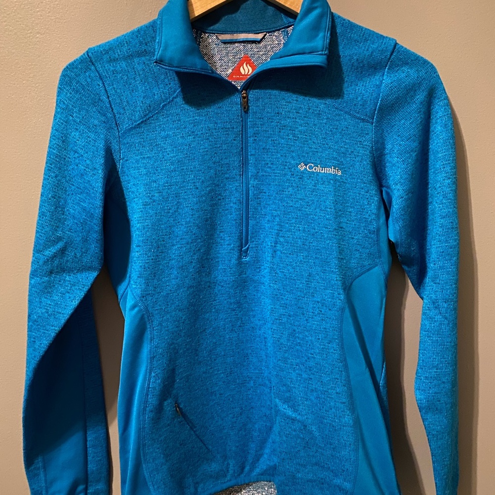 Columbia quarter zip pullover royal blue Small